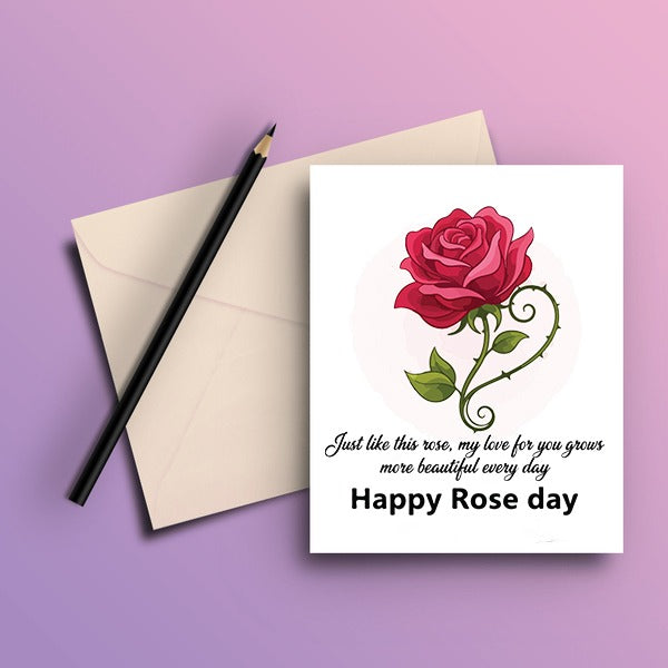 Happy Rose Day Greeting Card