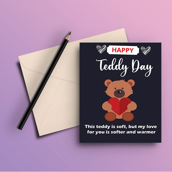 Happy Teddy Day Greeting Card