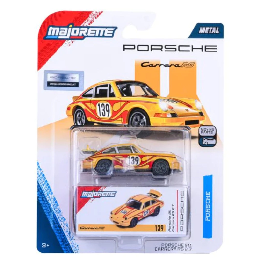 Majorette 1:64 Scale Diecast Car Model - Porsche Deluxe - Porsche 911 Carrera RS 2.7