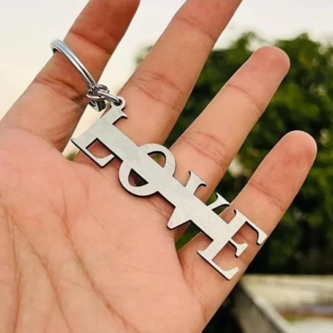 Love Metal Keychain