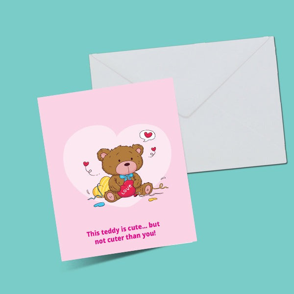 Happy Teddy Day Greeting Card