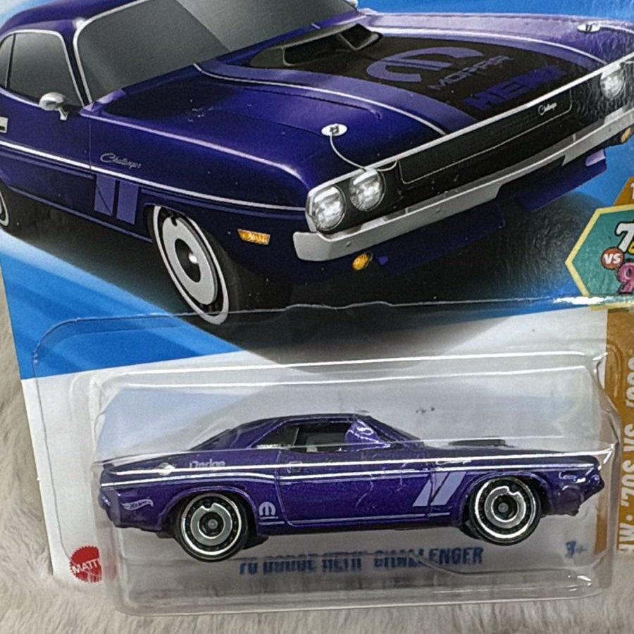 Hot Wheels 2025 Imported Rare J and K Case Vehicle Exclusive Collection - '70 Dodge Hemi Challenger - Error Hotwheel