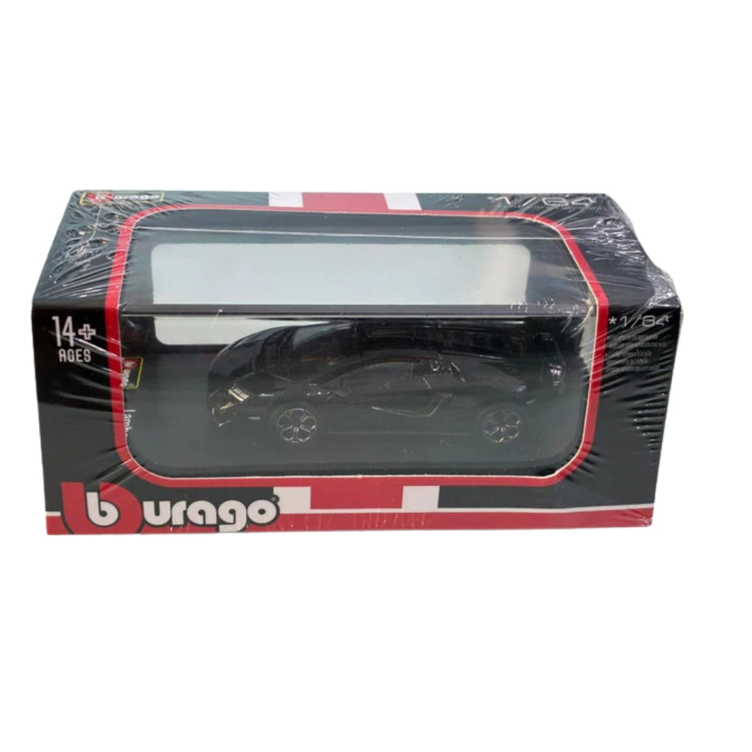 Official Bburago Scale 1 : 64 Diecast Scale Model - Lamborghini Countach LPI 800-4 Black