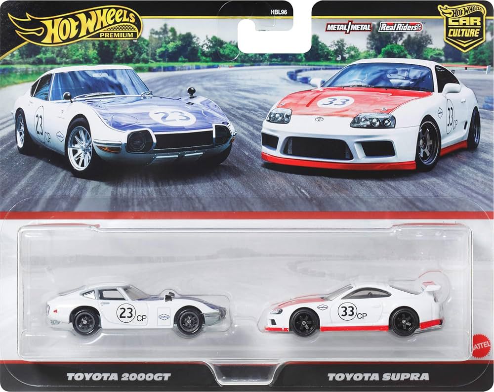Hot Wheels premium 1/64 Car Culture Team Transport Toyota 2000gt & Toyota Supra