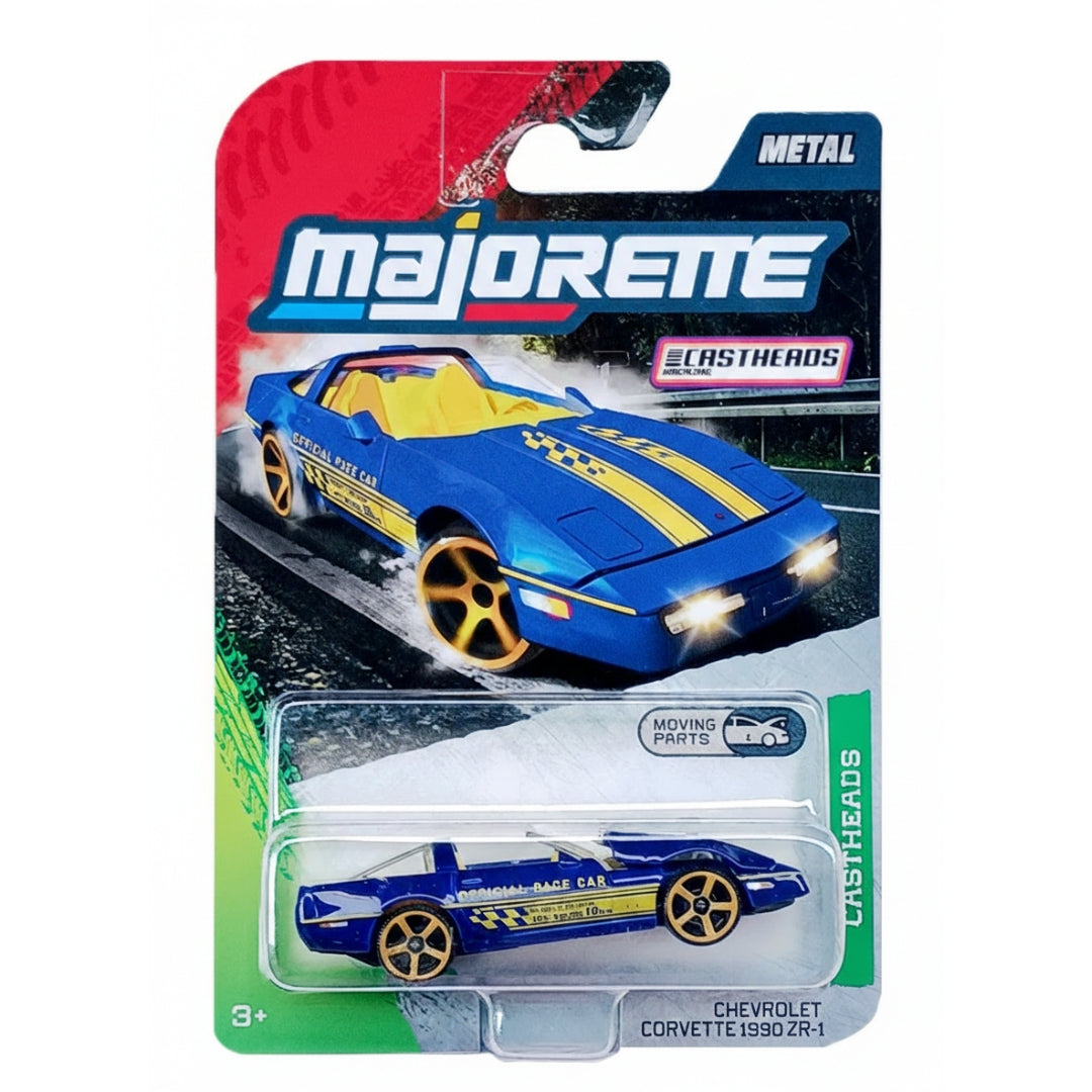 Majorette CastHeads Premium Car with Freewheel and Opening Parts Car Model - Chevrolet Corvette ZR-1