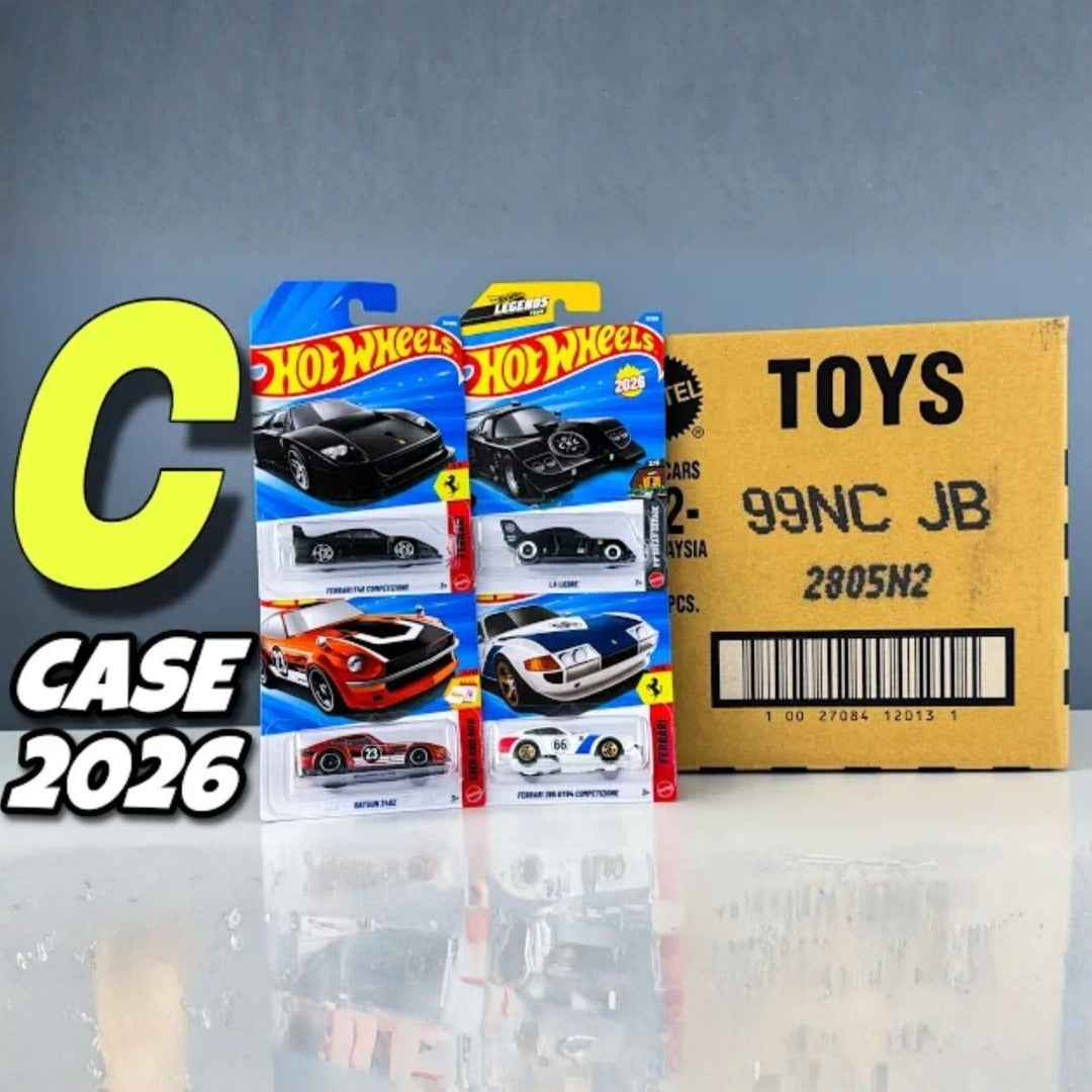Hot Wheels 2026 Imported C Full case Vehicle Collection - Box of 72 ca