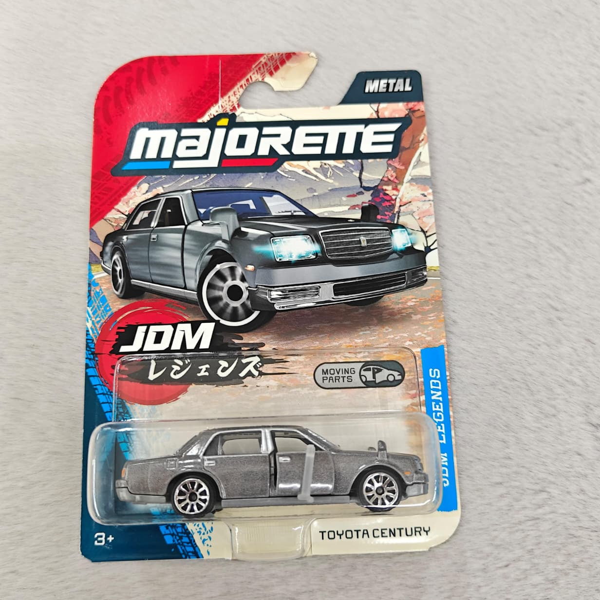 Majorette JDM Legends Premium Car - Sporty Japanese Drift Models with Freewheel and Opening Parts Car Model - Toyota Century