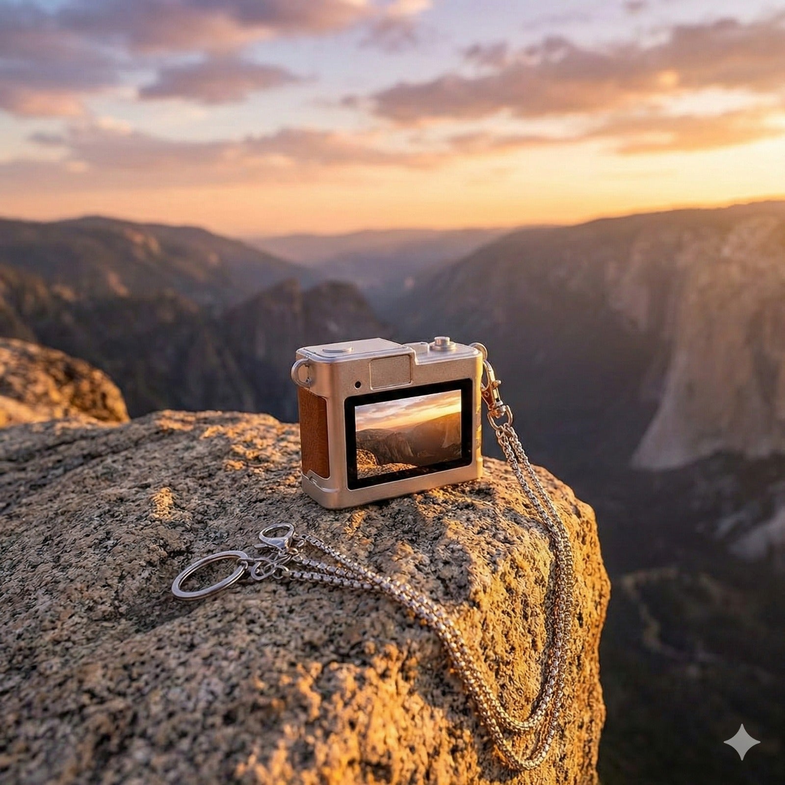 Mini Digital Camera with Filter Modes, 720p HD Video, Flashlight Keychain & Necklace (Choose From Drop Down Menu)