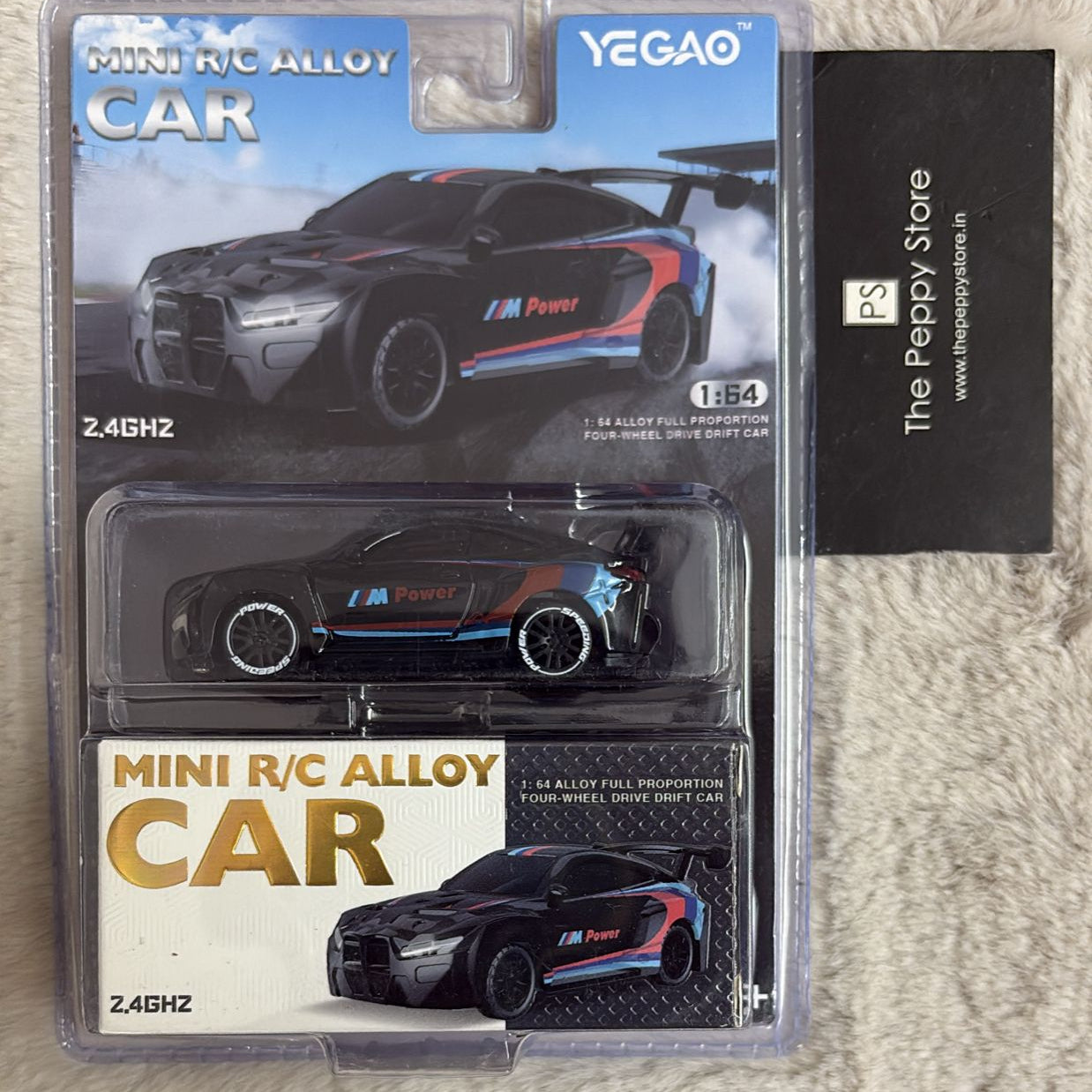 Yegao Scale 1:64 Mini 2.4 GHZ R/C Alloy Full Proportion Four-Wheel Drive Drift Car