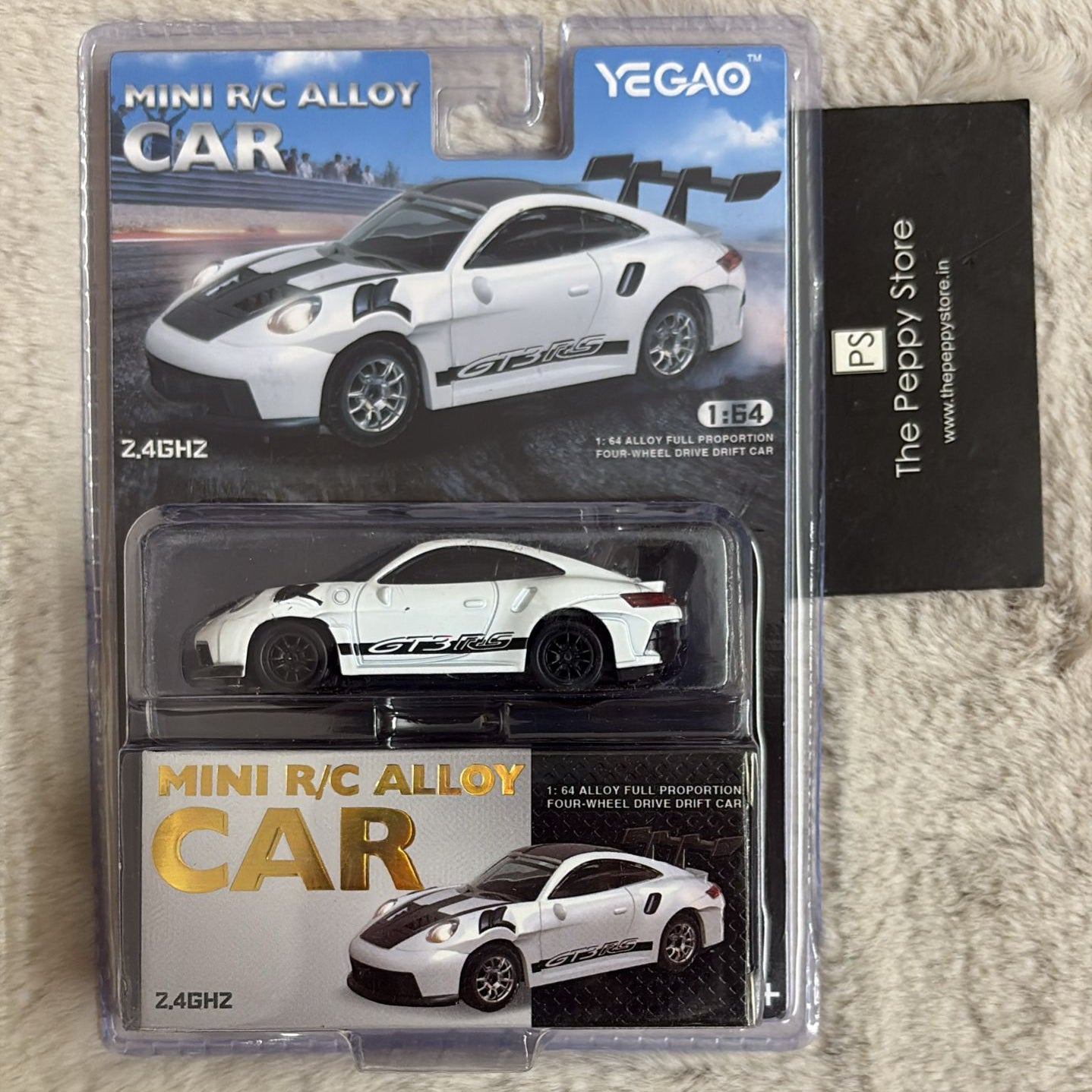 Yegao Scale 1:64 Mini 2.4 GHZ R/C Alloy Full Proportion Four-Wheel Drive Drift Car