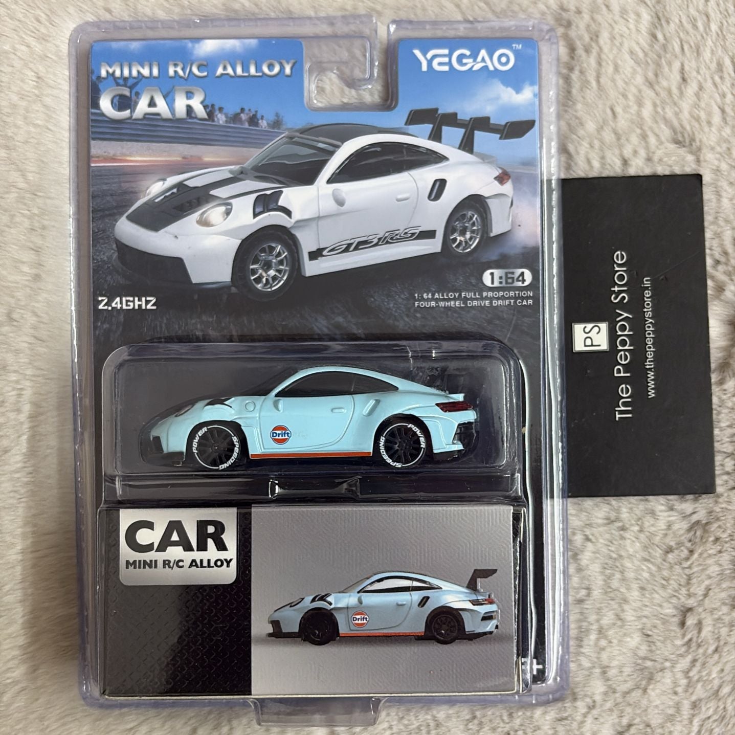 Yegao Scale 1:64 Mini 2.4 GHZ R/C Alloy Full Proportion Four-Wheel Drive Drift Car