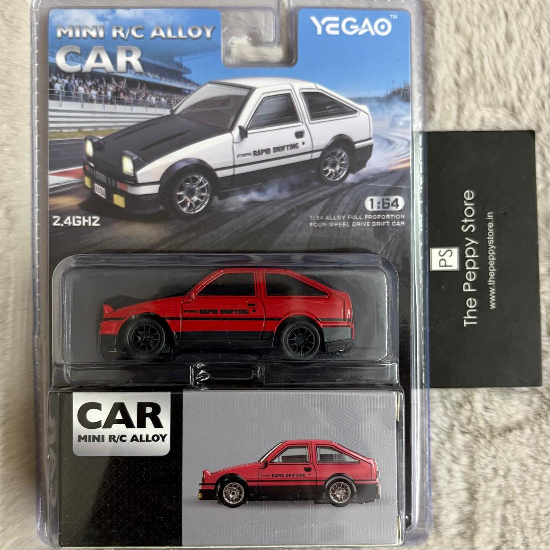 Yegao Scale 1:64 Mini 2.4 GHZ R/C Alloy Full Proportion Four-Wheel Drive Drift Car