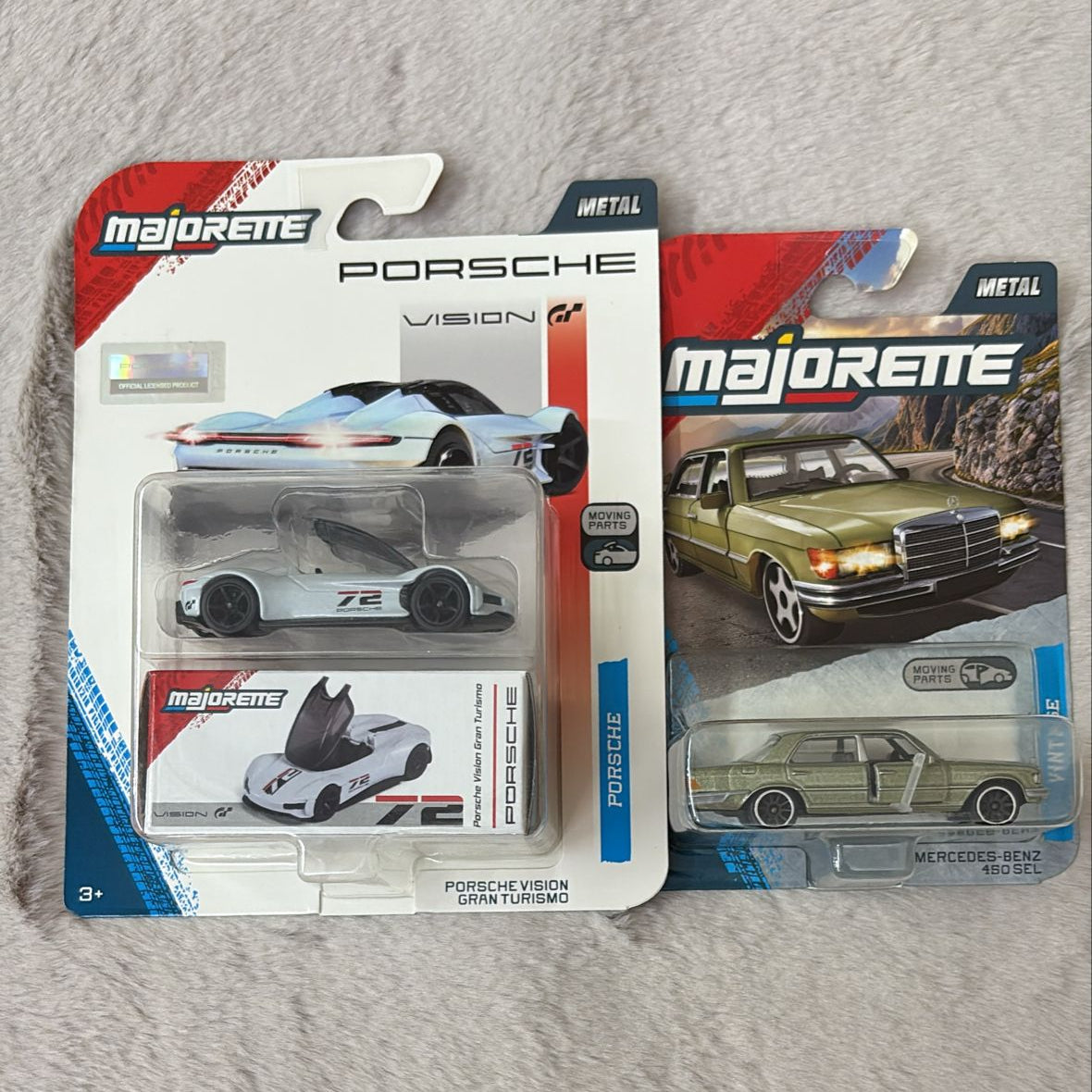 Majorette with Freewheel and Opening Parts Car Model - Set of 2