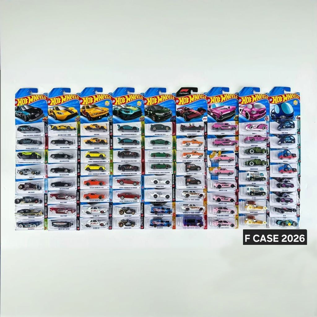 Hot Wheels 2026 Imported F Full case Vehicle Collection - Box of 72 cars (NO - COD on this product)