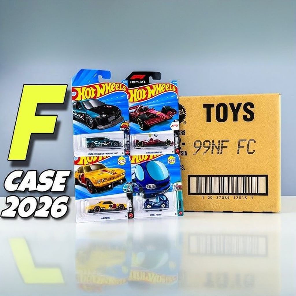 Hot Wheels 2026 Imported F Full case Vehicle Collection - Box of 72 cars (NO - COD on this product)