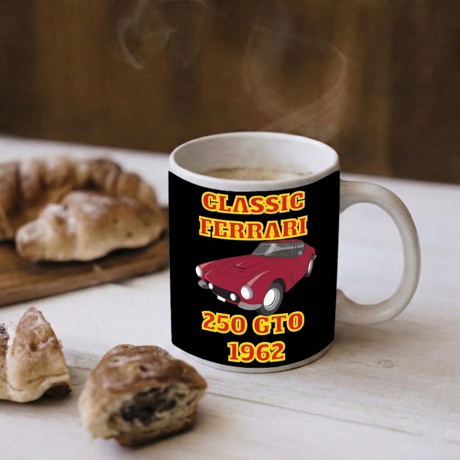 Ferrari 250 GTO 1962 3D Ceramic Coffee Mug