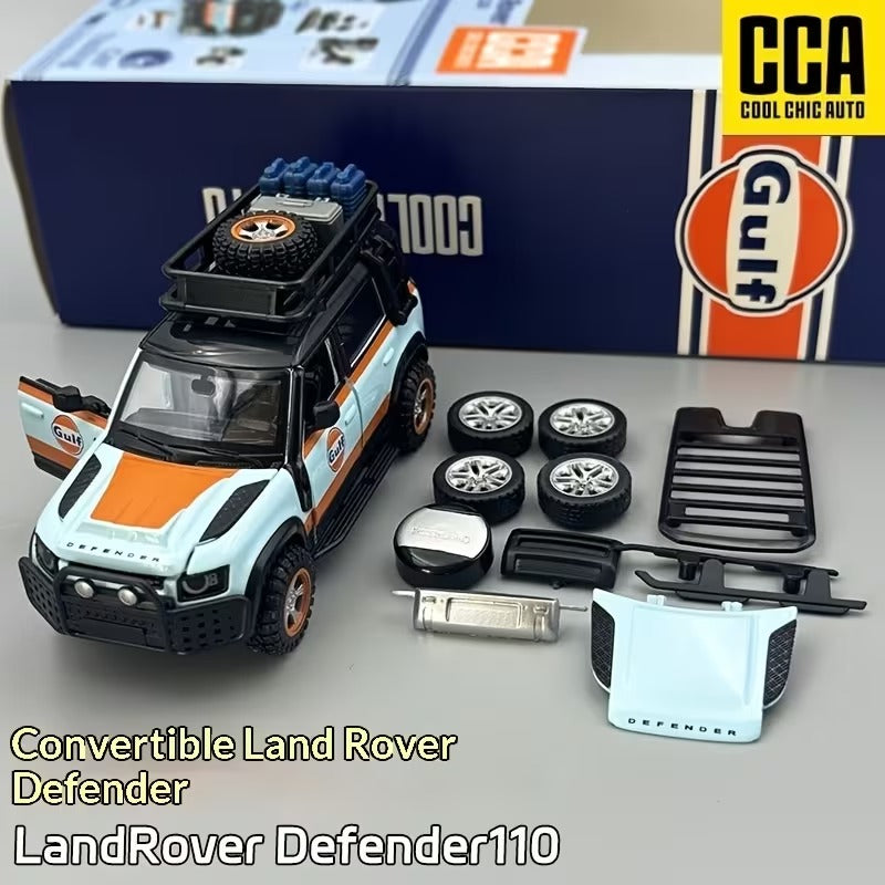 Scale 1 : 43 Official Licensed CCA Cool-Chic Auto 2-In-1 Diecast Metal Model Car - Land Rover Defender 110