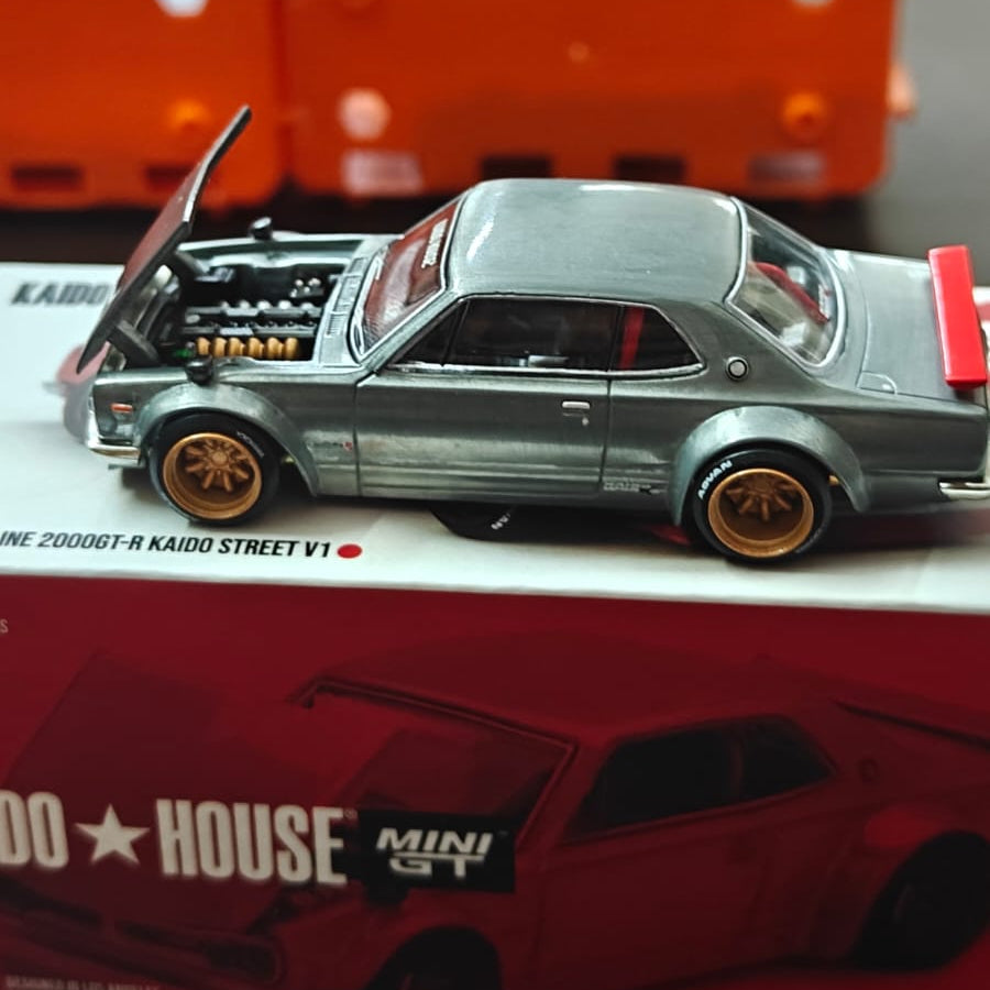 Chase Kaido House x Mini GT Nissan Skyline 2000GT-R Street V1 Model - Unsealed and Mint Condition
