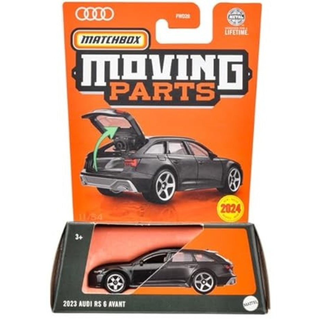 Matchbox Scale 1 : 64 Moving Parts 2024 Imported Vehicles Exclusive Collection - 2023 Audi RS 6 Avant