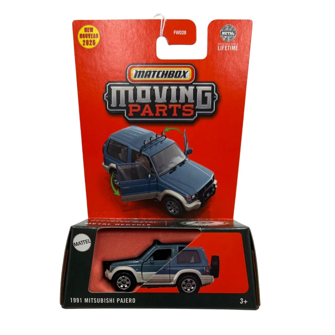 Matchbox Scale 1 : 64 Moving Parts 2025 Imported Vehicles Exclusive Collection - 1991 Mitsubishi Pajero