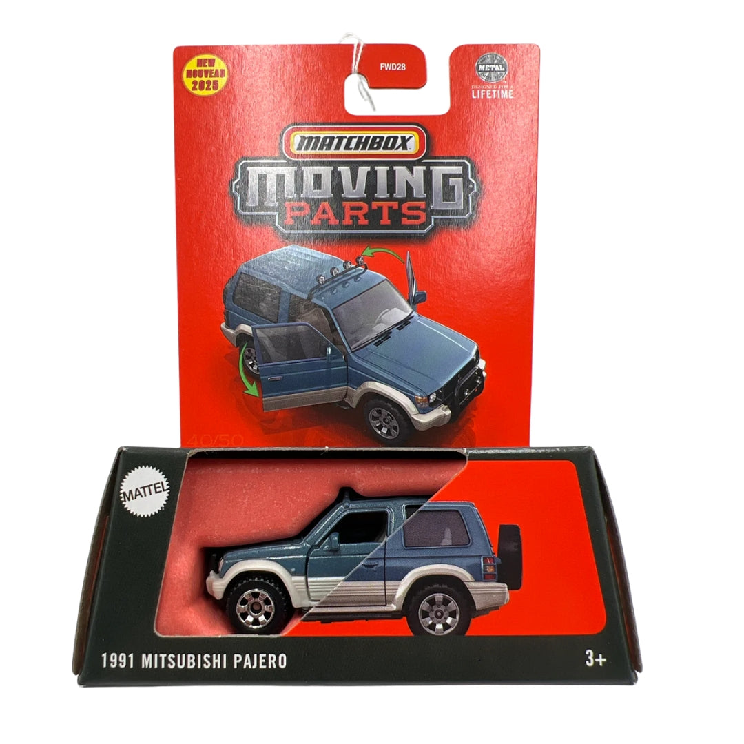 Matchbox Scale 1 : 64 Moving Parts 2025 Imported Vehicles Exclusive Collection - 1991 Mitsubishi Pajero