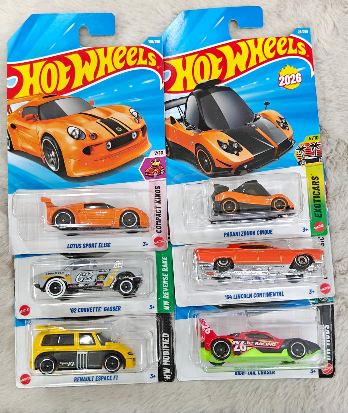 Hot Wheels 2026 H case - Combo of 6