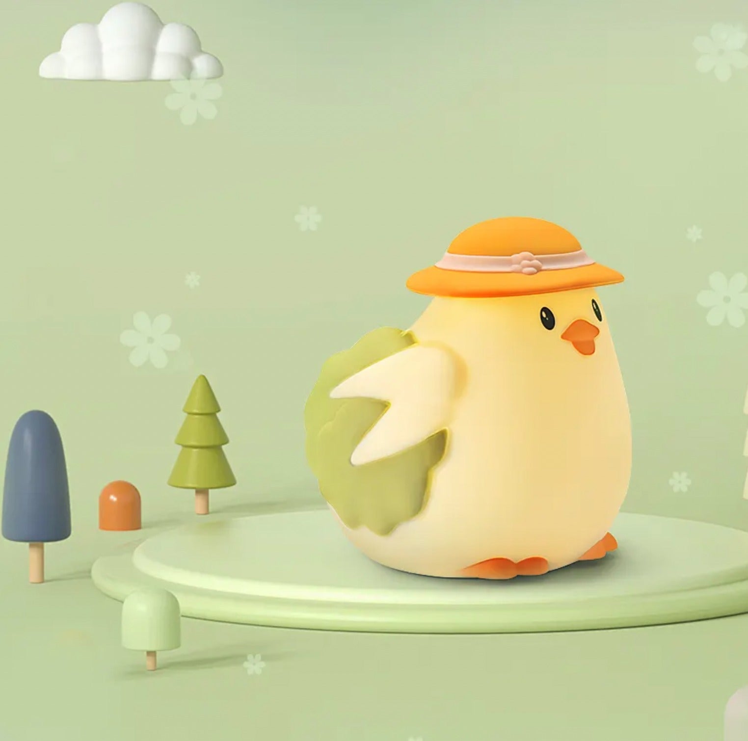 Cute Chick 3D Silicon Lamp