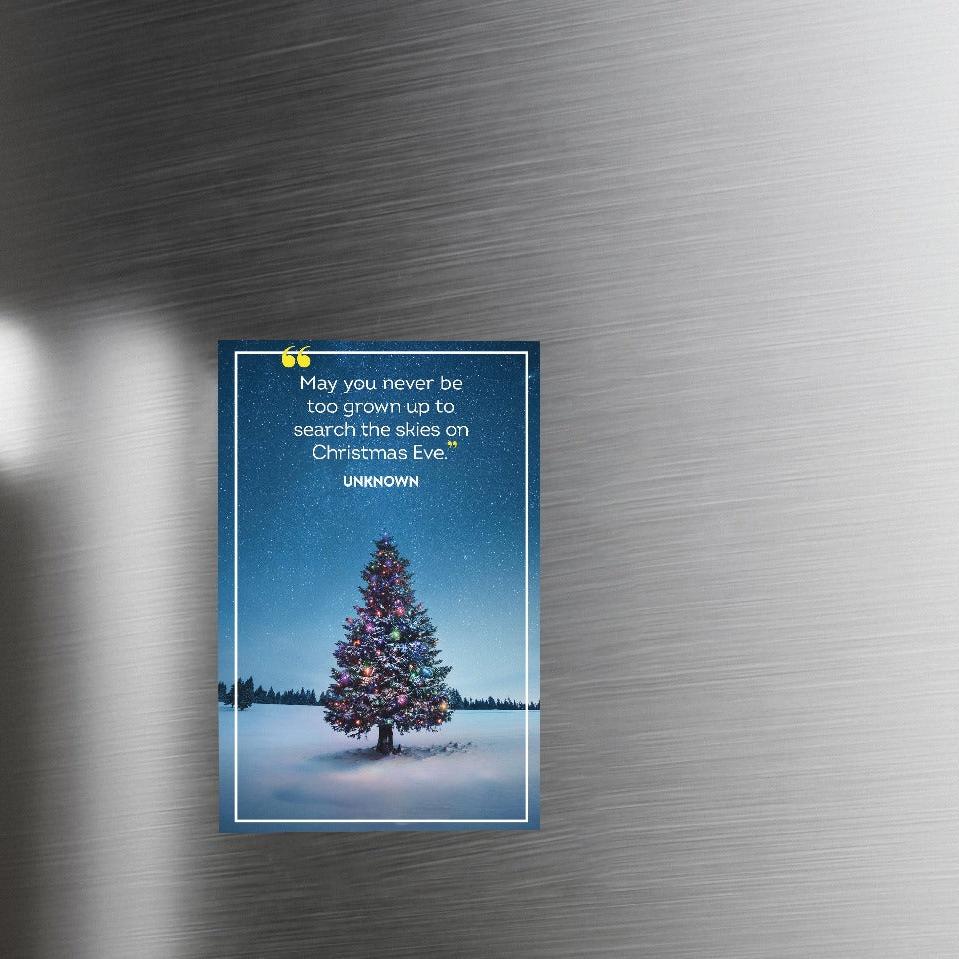 Christmas Tree - Quote Fridge Magnet