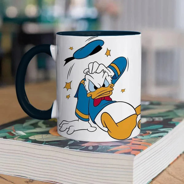 What The Duck Ceramic Coffee Mug - Handle and Inside Black