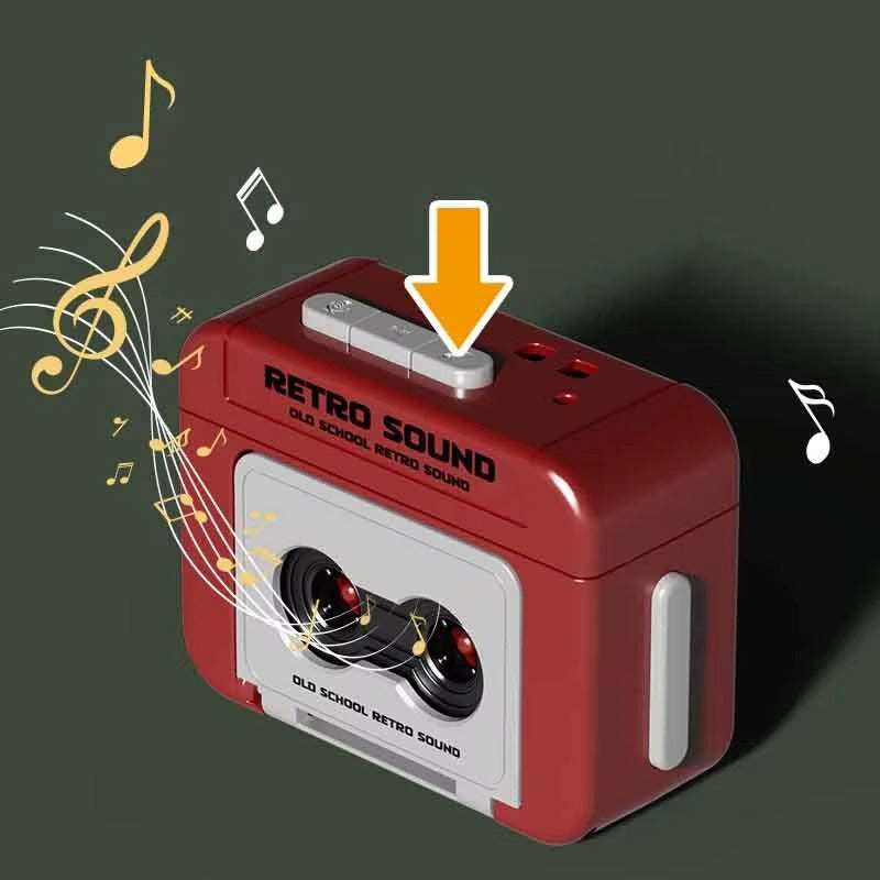 Retro Tape Recorder 3D Keychain With Sound (Select From Drop Down Menu for colour)