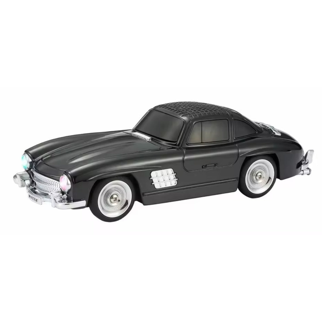 WS - 300SL Music Wireless Car Bluetooth Speaker With Working Headlights - Black