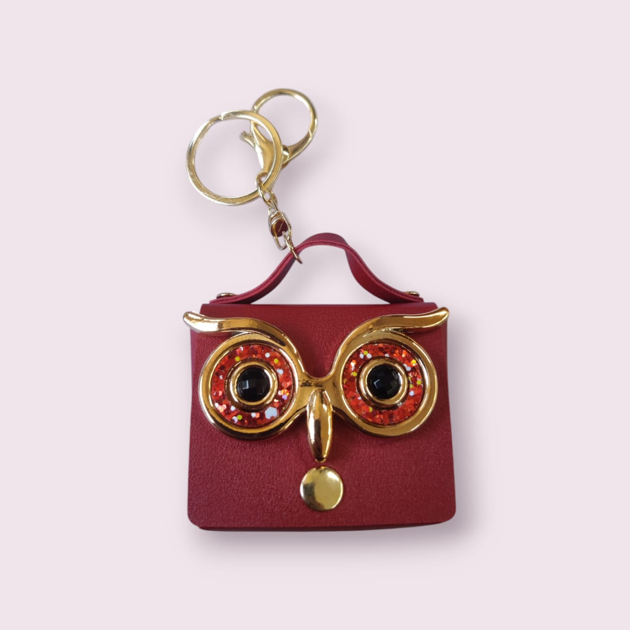 Cute Owl Mask Handbag Keychain With Bagcharm (Select From Drop Down Menu)