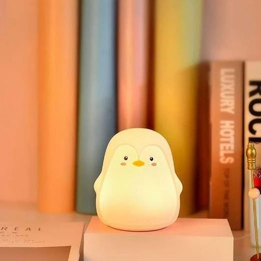 Penguin 3D Silicon Color-Changing Lamp
