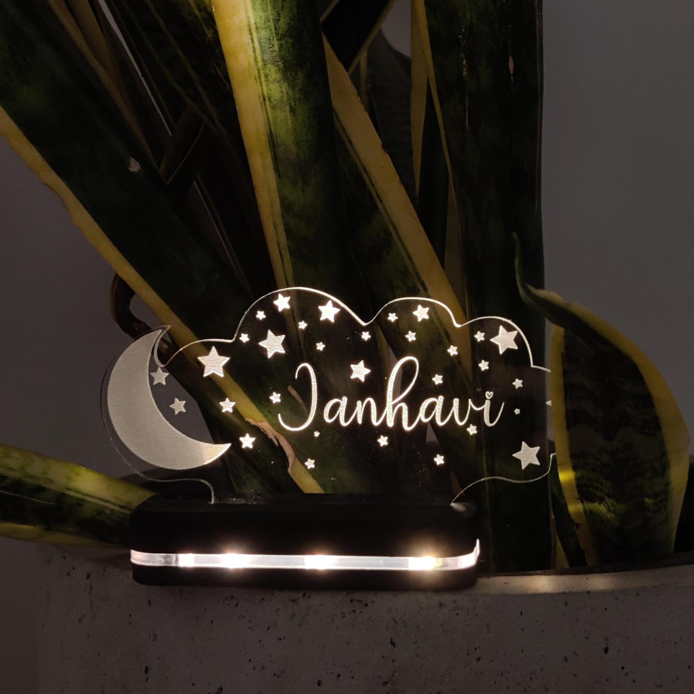 Customised Name LED Night Lamp (No Cash On Delivery Allowed On This Product)