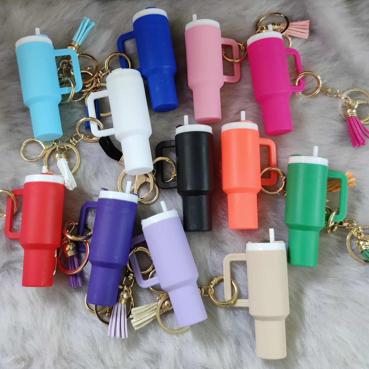 Mini Sipper 3D Keychain With Bagcharm and Strap (Select From Drop Down Menu)