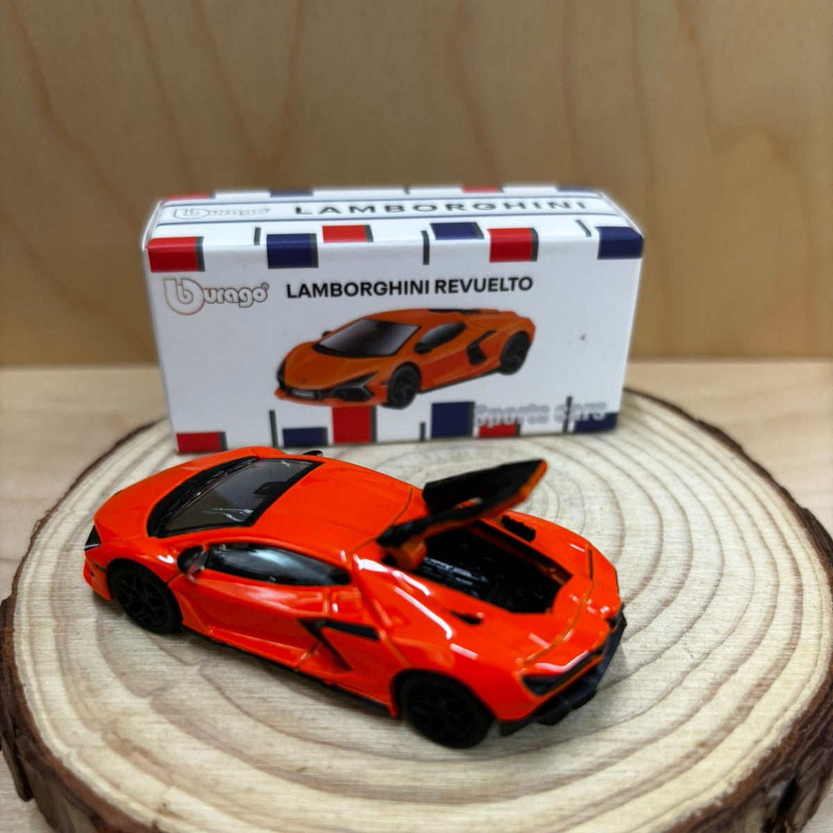 Official Bburago Lamborghini Revuelto Orange - 1 : 64 Diecast Scale Model