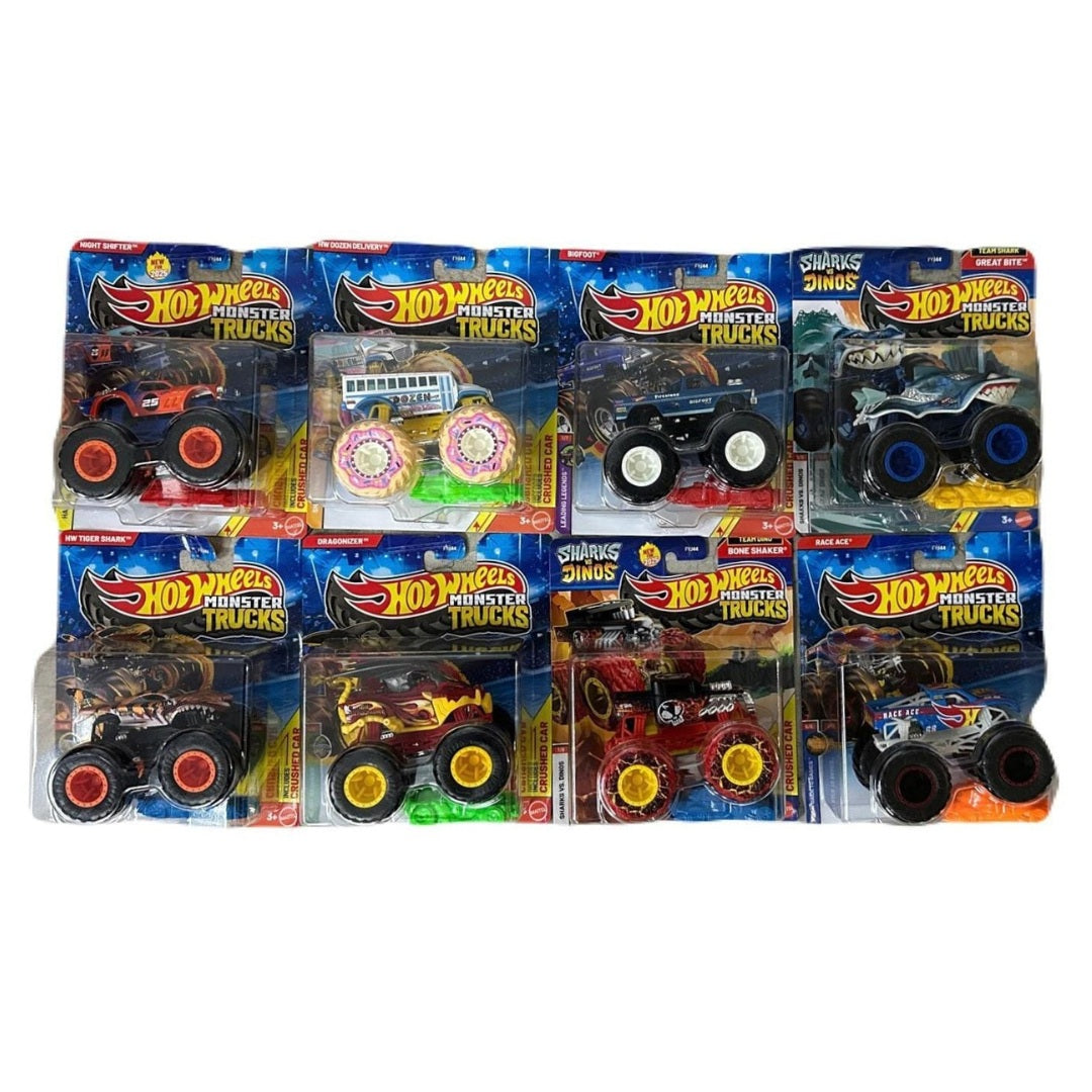 Hot Wheels 2025 Monster Trucks 1:64 Scale - Set Of 8