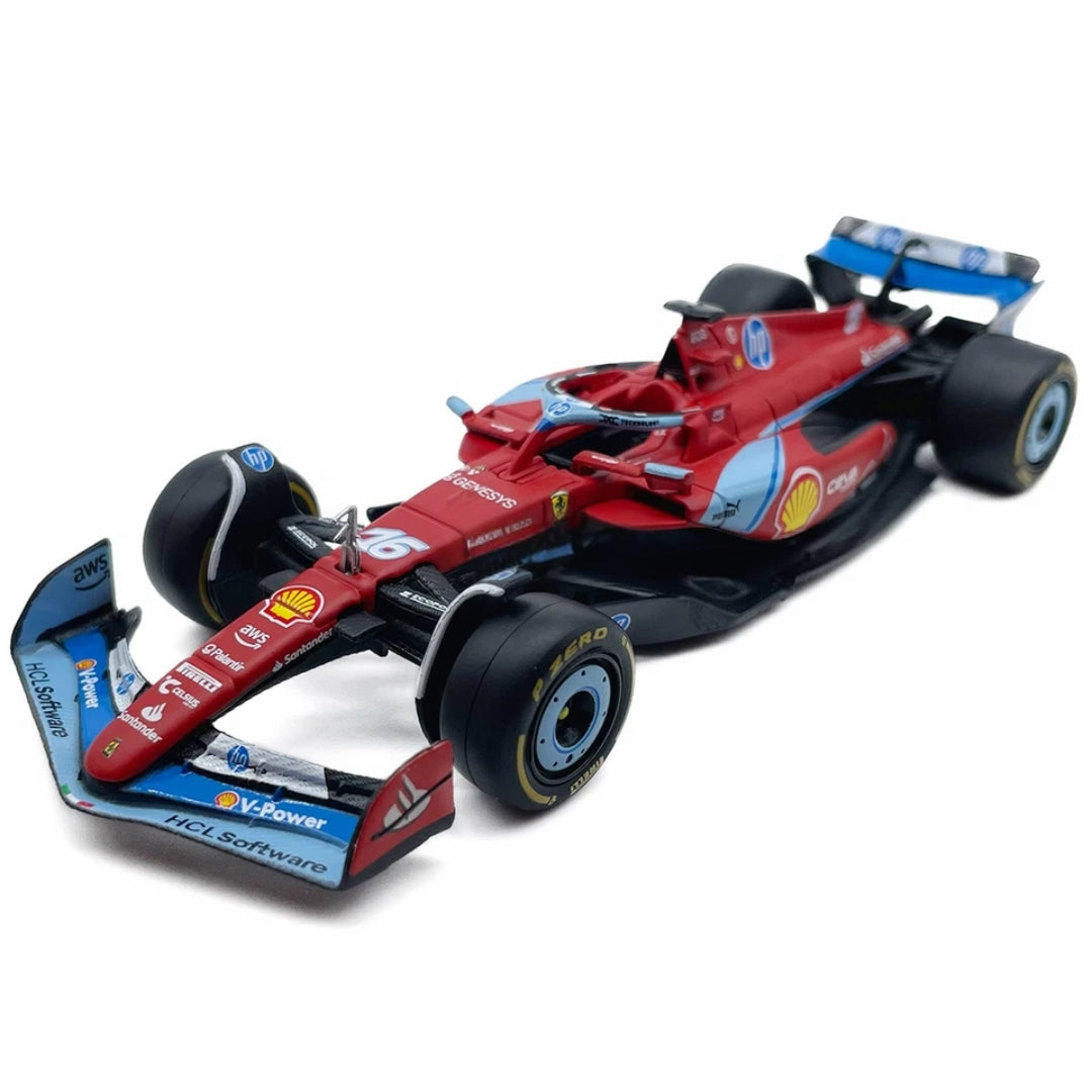 Bburago - 1/43 Diecast Scale Model - F1 2024 Ferrari F1 Team SF-24 - #16 Charles Leclerc