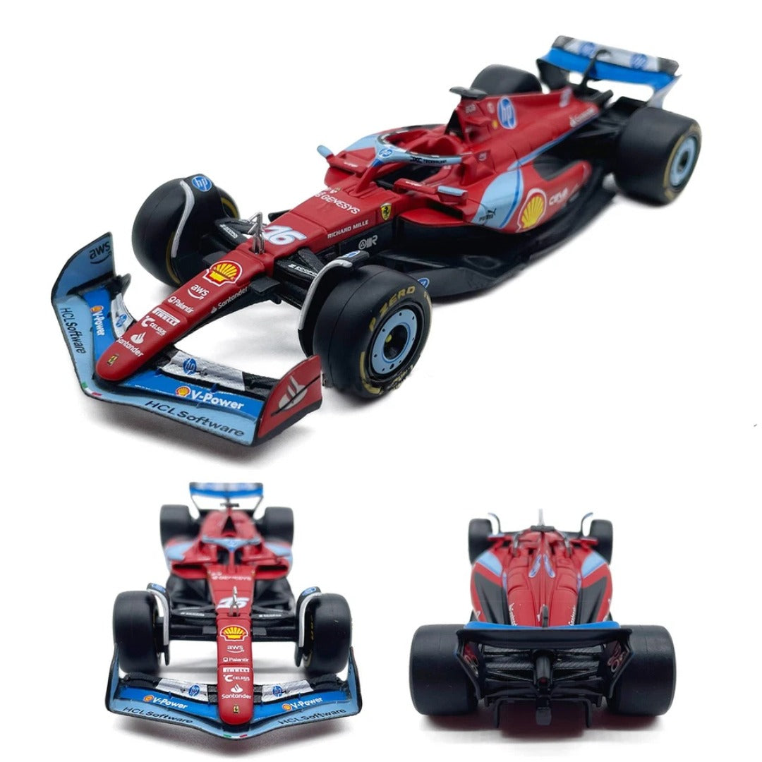 Bburago - 1/43 Diecast Scale Model - F1 2024 Ferrari F1 Team SF-24 - #16 Charles Leclerc