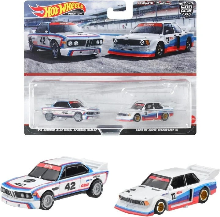 Hot Wheels premium 1/64 Car Culture Team Transport 2024 (HBl96-9C6F) - Hot Wheels Premium Car Culture Bmw Race Cars 2-Pack, 1:64 Scale Toy Cars For The Adult Collector