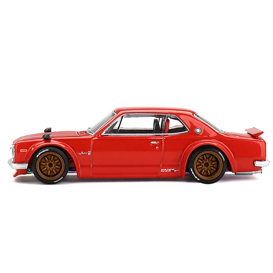 Kaido House x Mini GT - Nissan Skyline 2000GT-R (KPGC10) Kaido Street V1 - Red