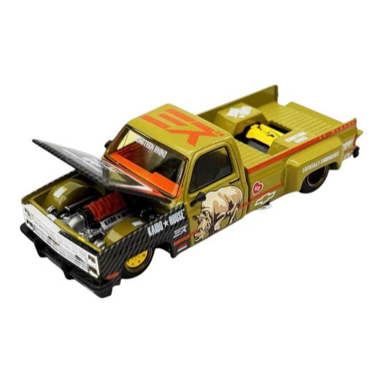 Imported Kaido House x Mini GT - Chevrolet Silverado "Sumatran Rhino" Kaido x Mizu Diecast