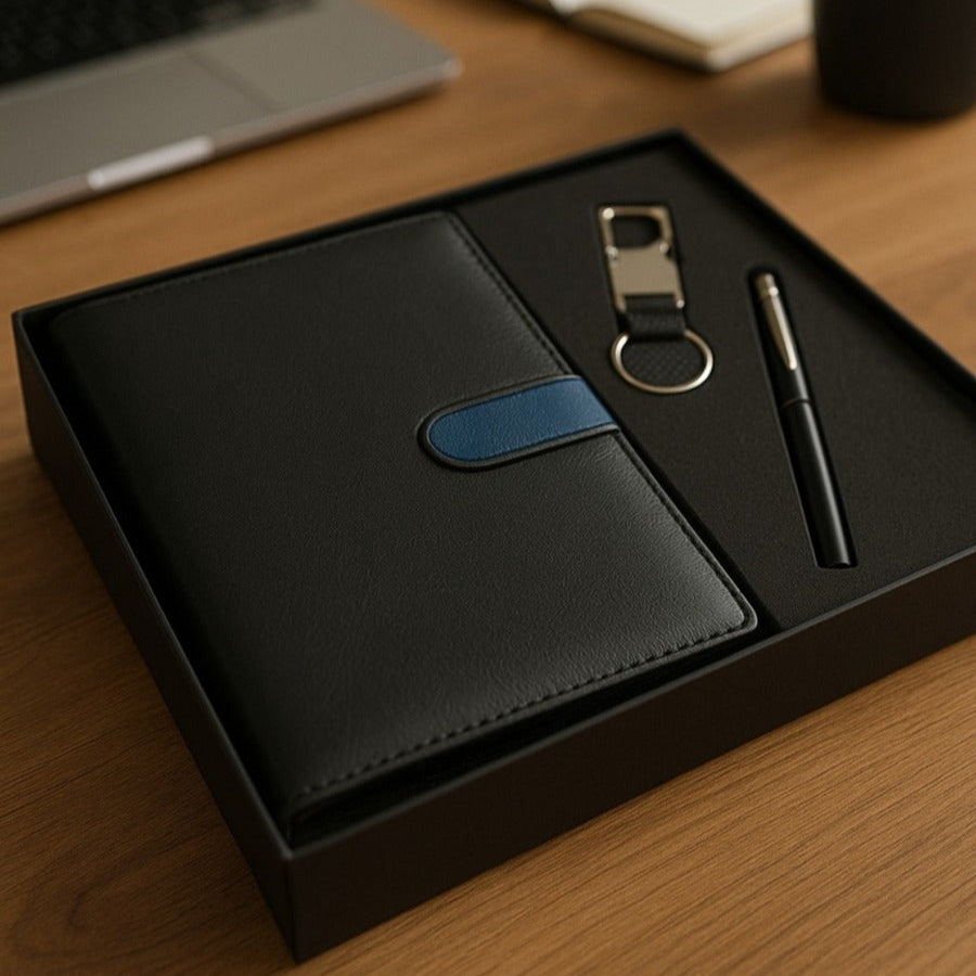 Personalised Name Gift Set - Diary , Keychain & Pen (No Cod on personalised Orders) - Prepaid Orders Only