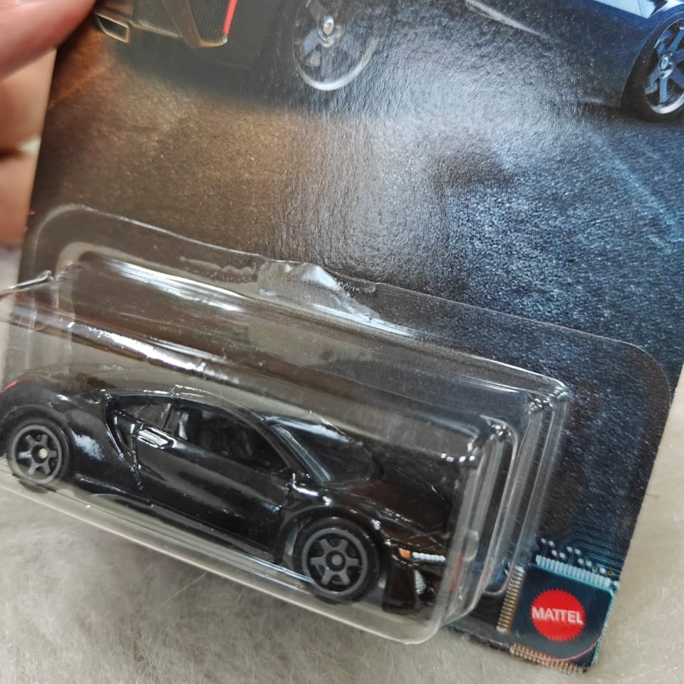 Hot Wheels Scale 1:64 Imported 2025 Silver Series Hybrid Speed Series - 2017 Acura NSX - Blister Broken - Car In Mint Condition