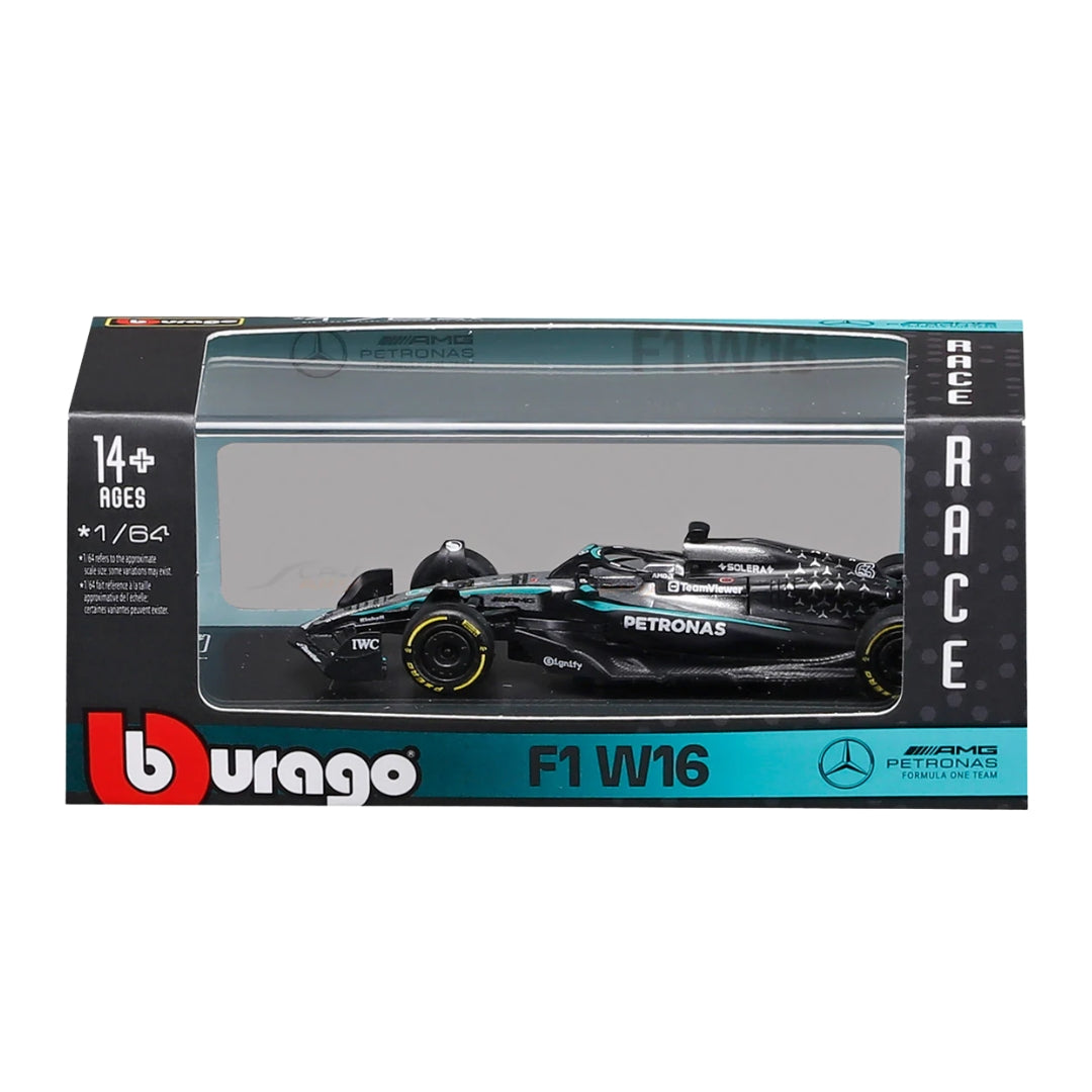Official Bburago 2025 Mercedes-AMG W16 63 George Russell - Scale 1 : 64 Diecast Scale Model