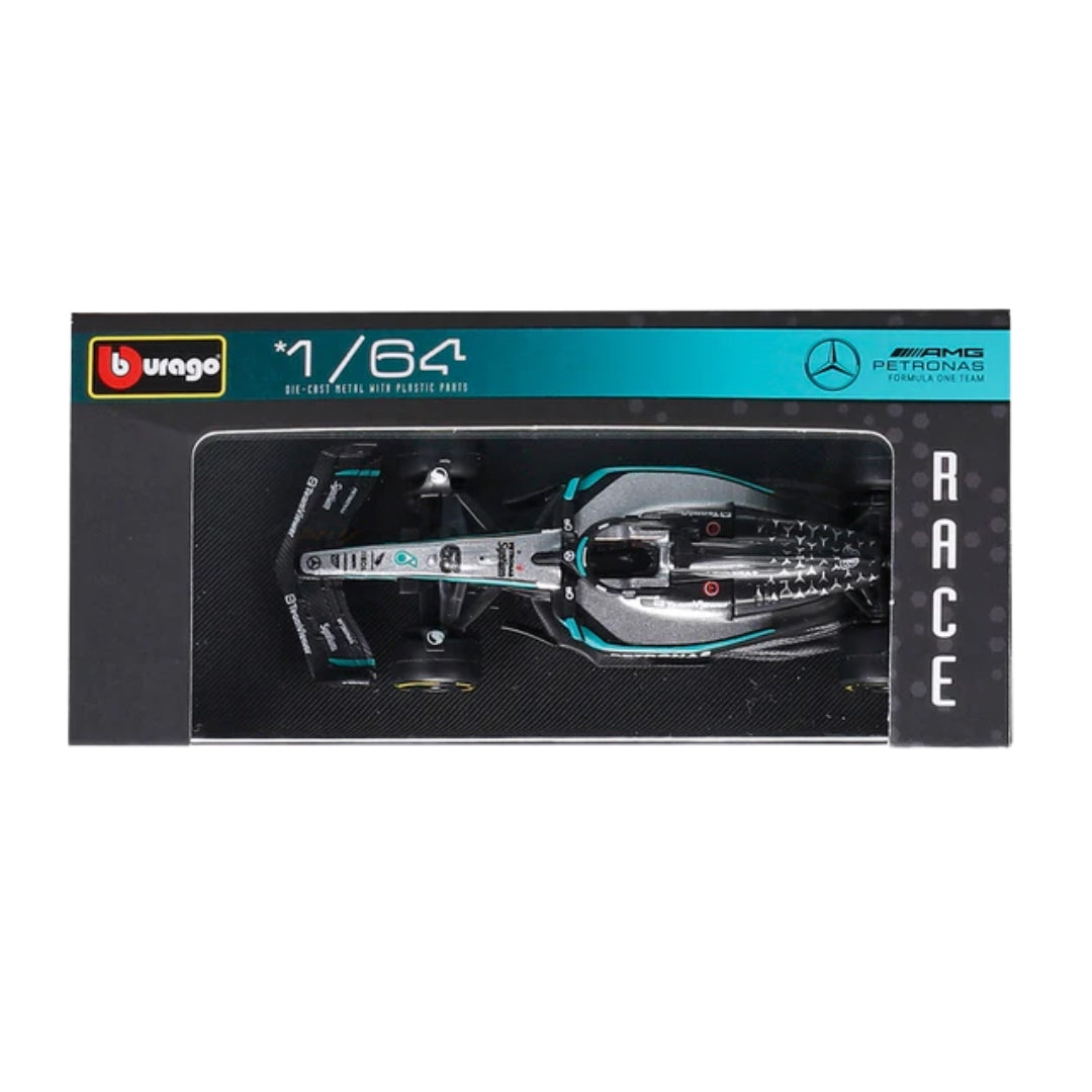 PreOrder Official Bburago 2025 Mercedes-AMG W16 George Russell - Scale 1 : 64 Diecast Scale Model (will be shipped in last week of November)