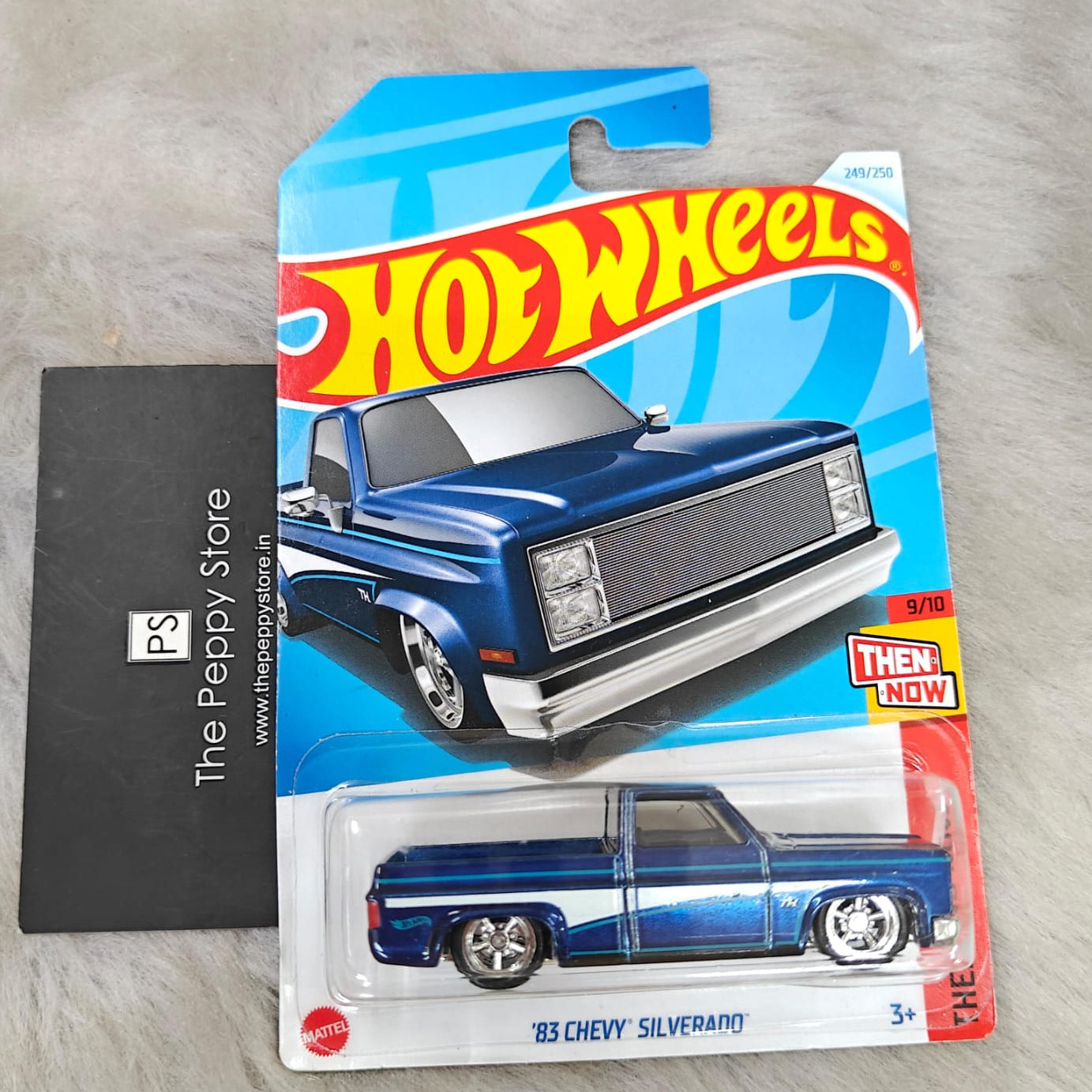 Hot Wheels Imported 2025 Super Treasure Hunt '83 Chevy Silverado with Protector - No COD Available on this Product