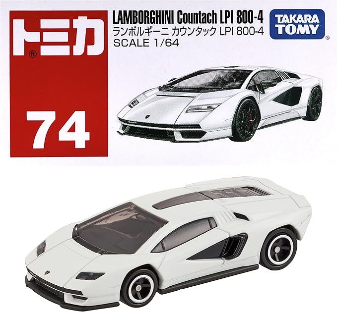 Takara Tomy Tomica Scale 1 : 64 - 74 Lamborghini Countach LPI 800-4
