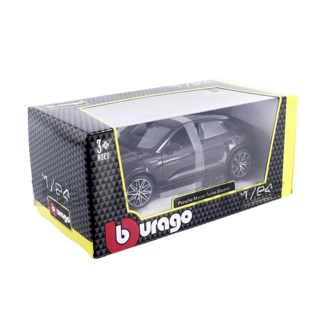 Bburago - 1 : 24 Diecast Scale Model - Official Licensed Product - Porsche Macan Turbo Electric