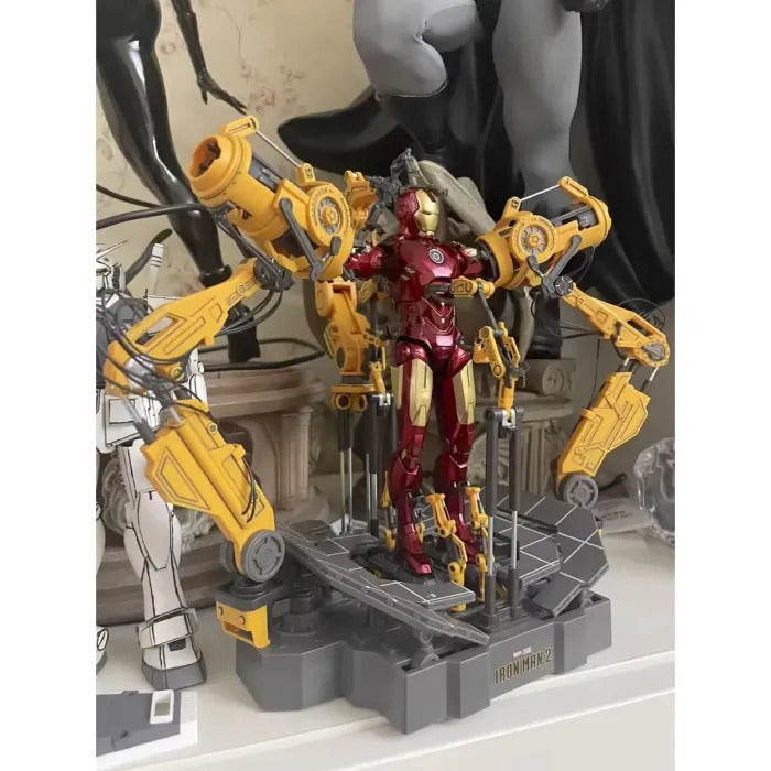 Marvel Studios The Avengers : The infinity Saga iron Man Mark 4 MK04 1:10 Scale Collection Suit-up Gantry Figure by ZD Toys